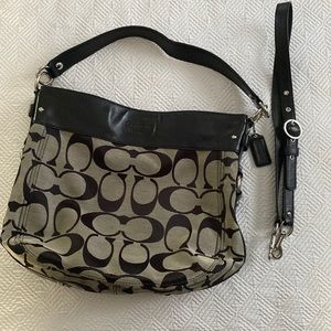Vintage Coach bag with shoulder strap.